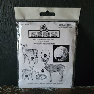 Local King Rubber Stamp Peaceful Neighbours Rubber Stamp Set with Matching Die